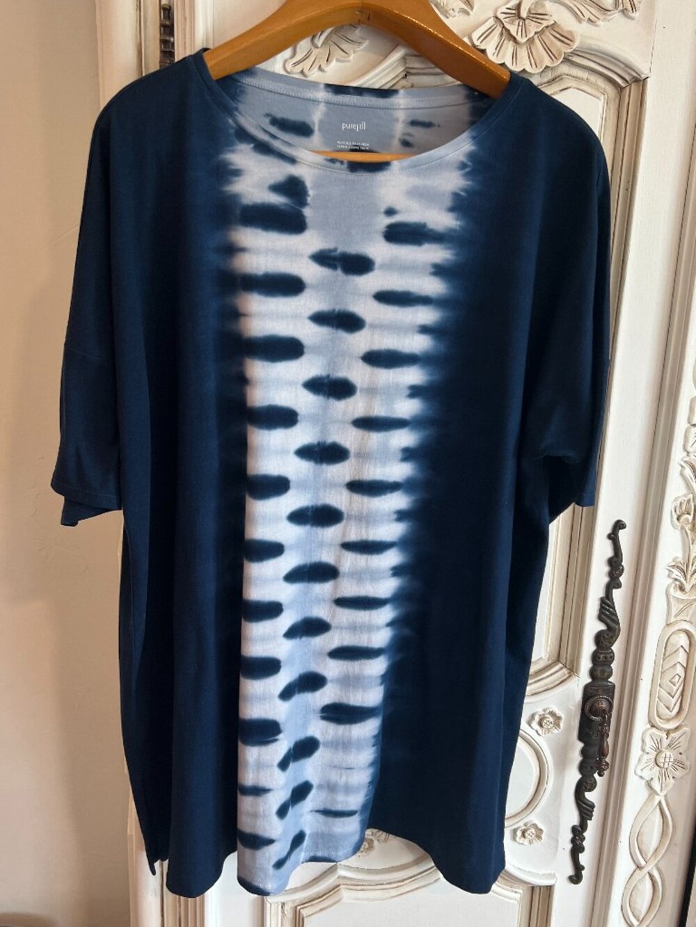 J Jill Pure Jill xl tall tunic t shirt tie dye